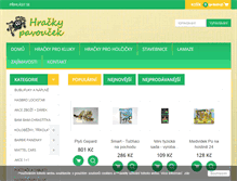 Tablet Screenshot of hracky-pavoucek.cz